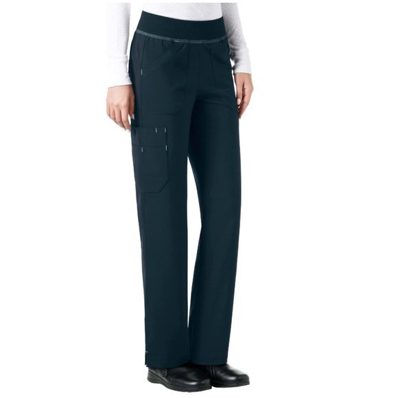 Carhartt Women's Knit Waist Straight Leg Cargo Scrub Pant Size 3XL Black - Picture 1 of 11